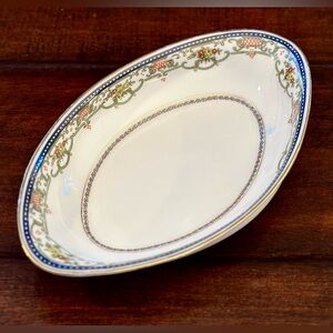 A Lanternier & Co Limoges France Small Oval Serving Dish